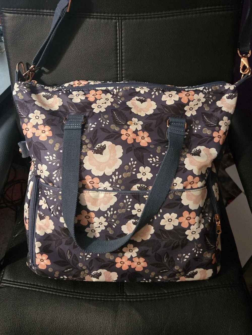 Sarah Wells Floral Kelly Pump Tote
